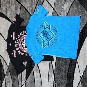 YOUTH BOYS AMERICAN FIGHTER DESIGNED EXCLUSIVELY FOR BUCKLE TEE-SHIRT BU…